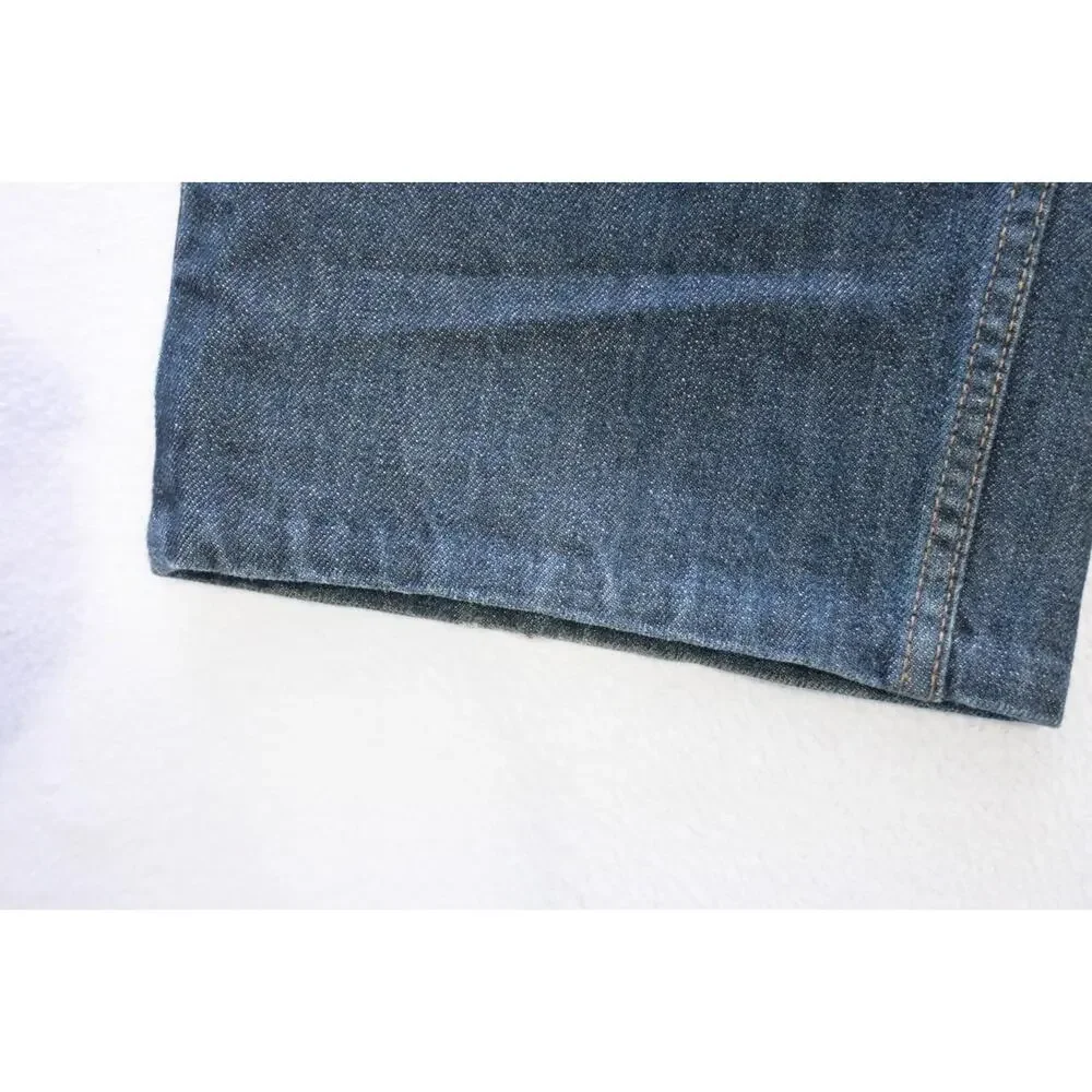 Levi's 505 Regular‎ Fit Straight Blue Denim Jeans Mens Size 38 x 29 (Tag38x32)